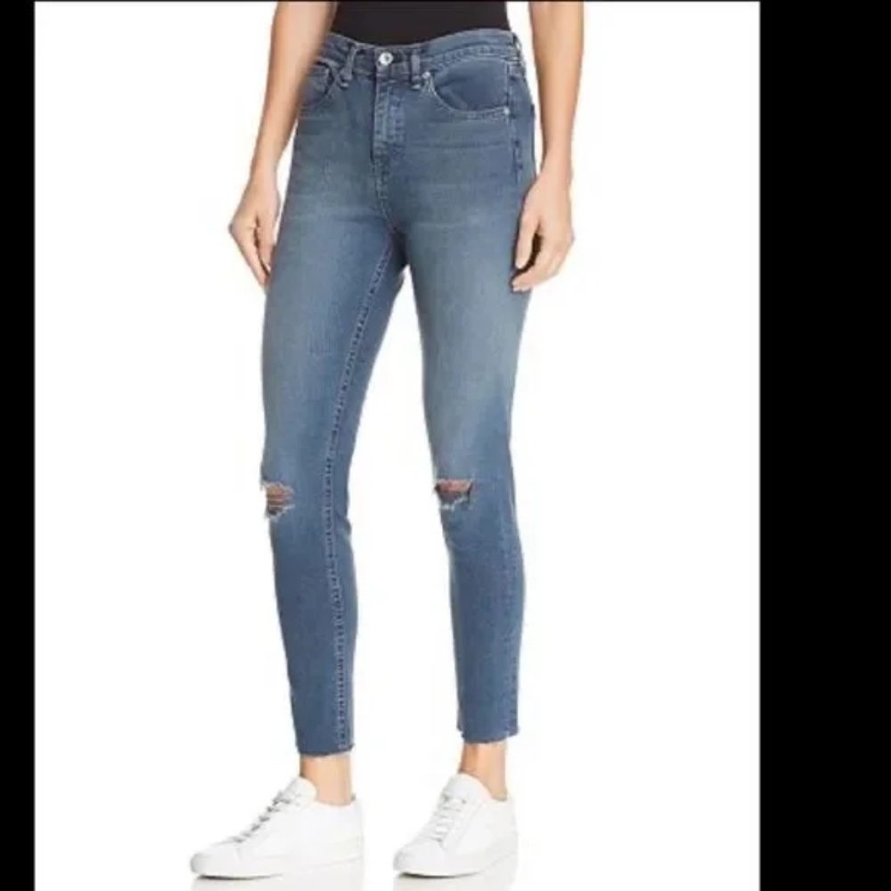 RAG & BONE Alec High Rise Skinny Ankle Jeans 27